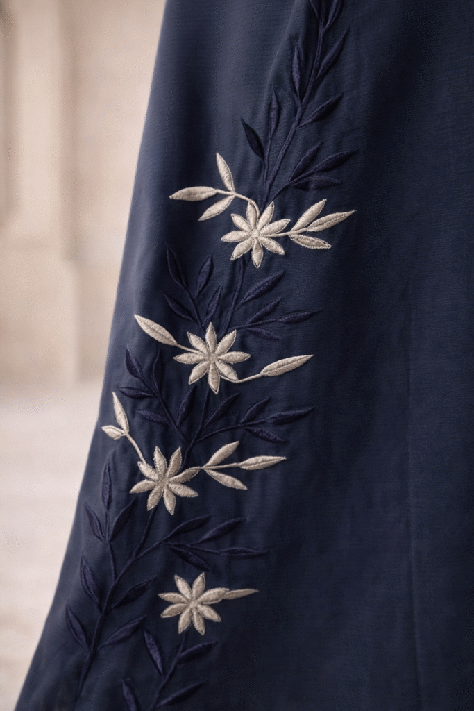 Midnight Bloom Abaya