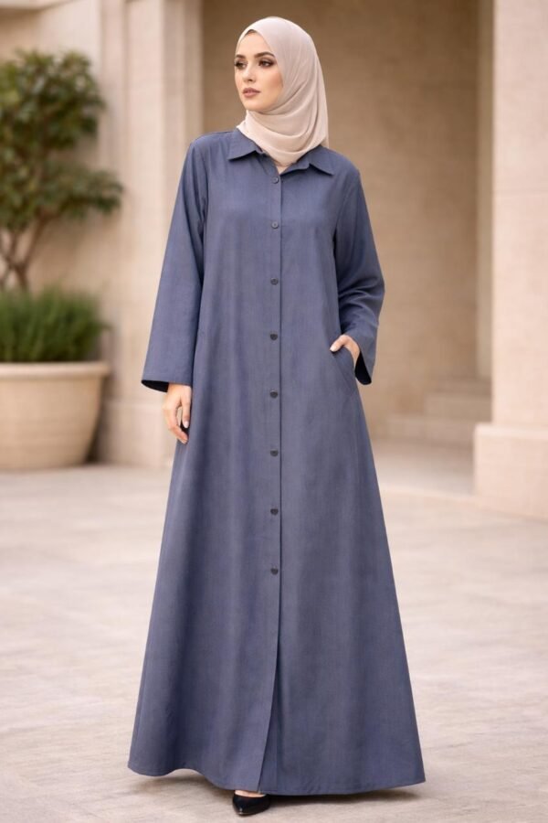Denim Blue Abaya