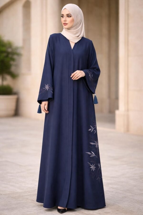 Midnight Bloom Abaya