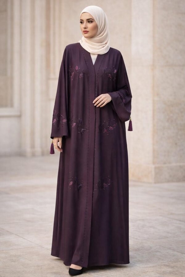 Liyana Plum Abaya