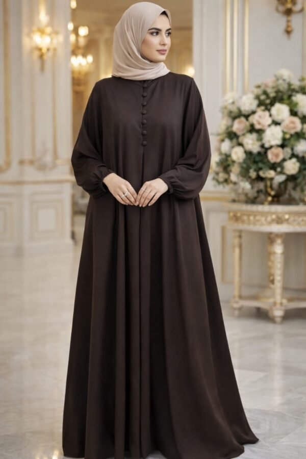 Cocoa Veil Abaya