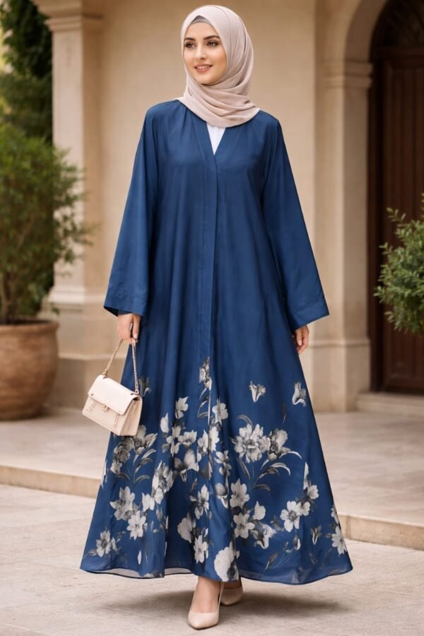 Azure Petal Abaya