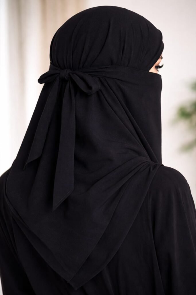 Classic Black Face Veil (Niqab)