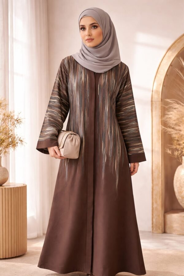 Bronze Cascade Abaya