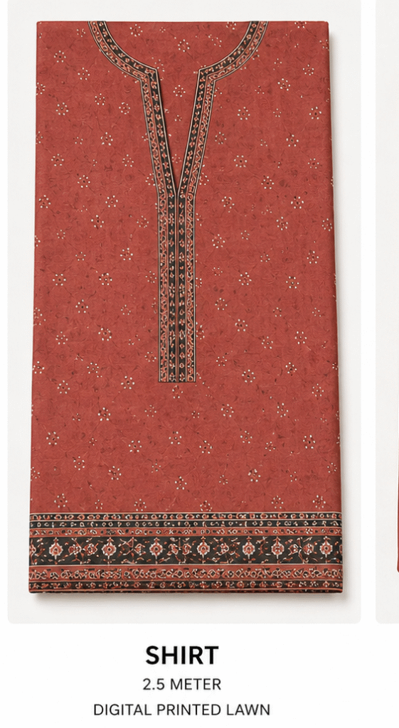 Bin Saeed Rosewood Lawn Suit