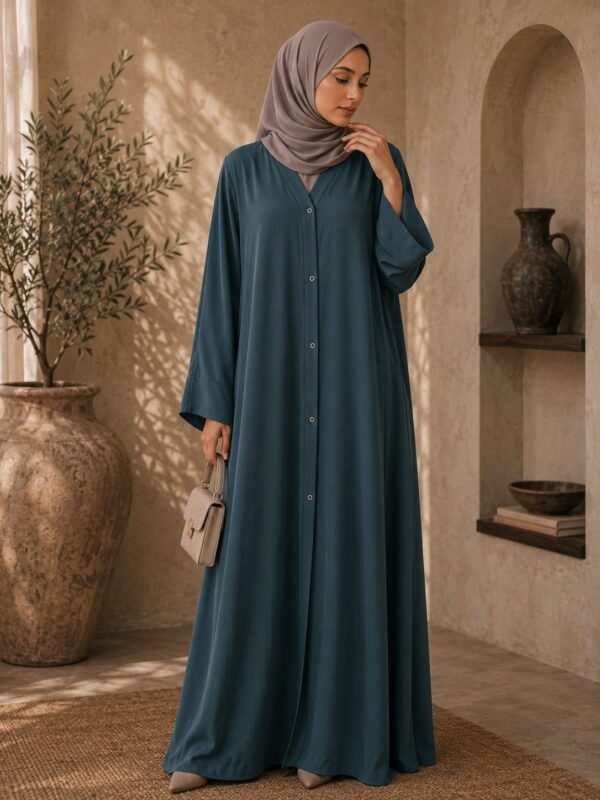 Azure Serenity Abaya