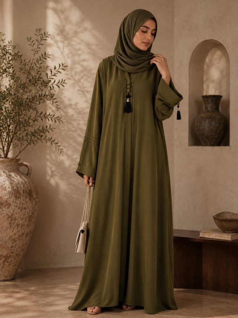 Olive Serenity Abaya