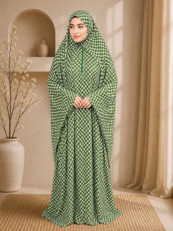 Emerald Breeze Namaz Gown