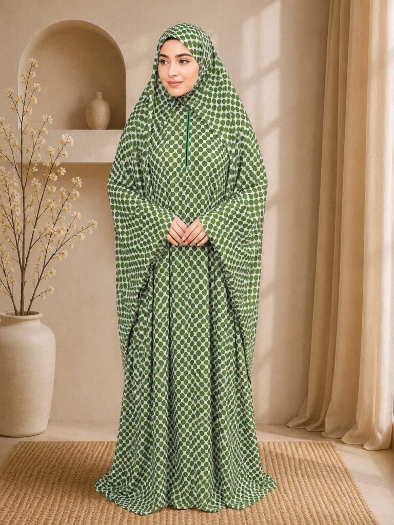 Emerald Breeze Namaz Gown