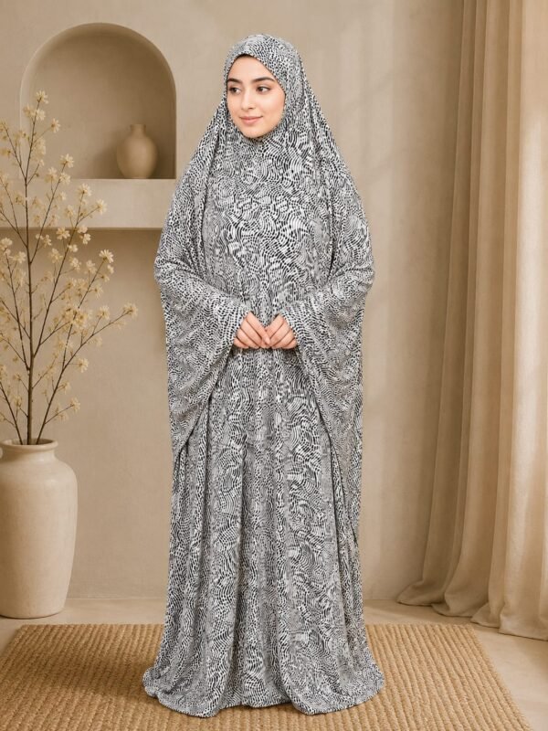 Pearl Wave Namaz Gown