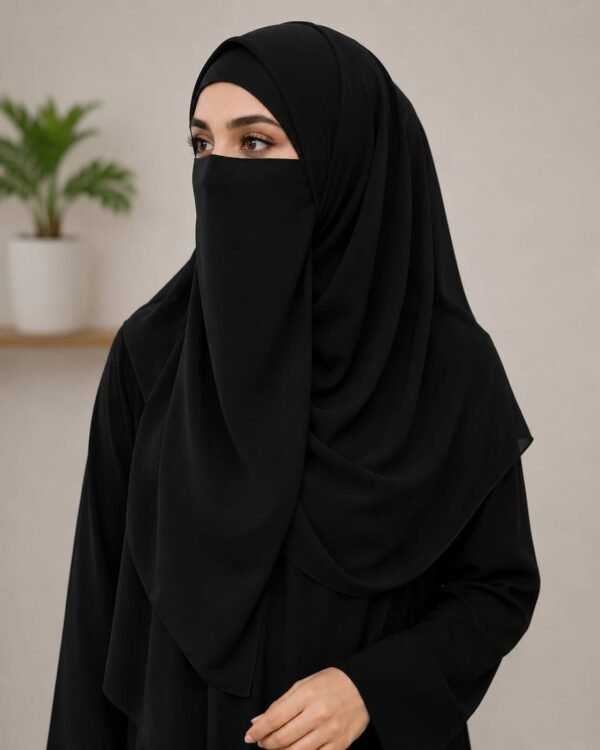 Black scarf set