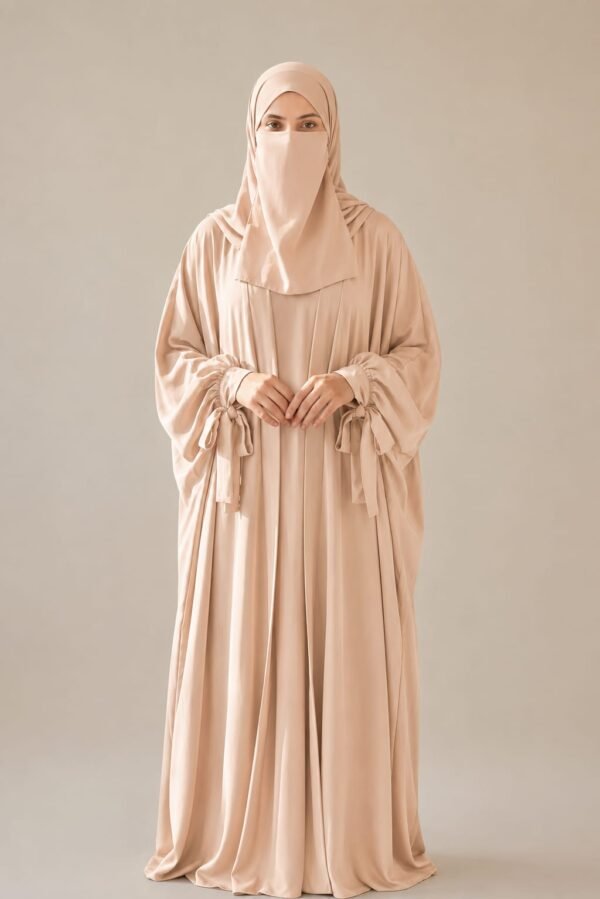 Elara Blush Niqab Abaya