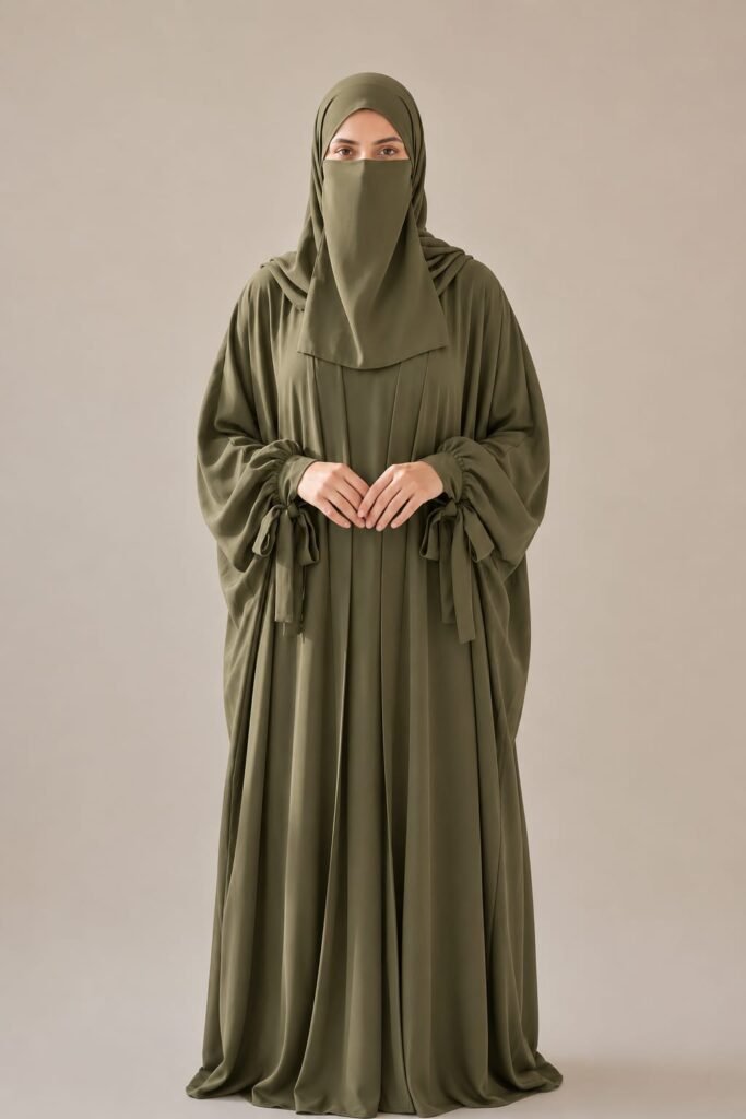 Zayra Olive Niqab Abaya