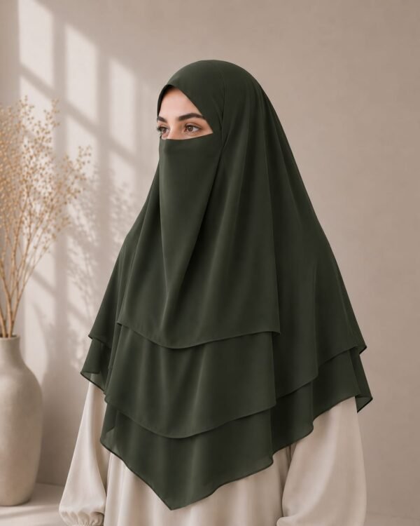 Dark grey Khimar