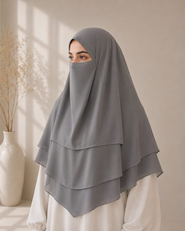 Light grey Khimar