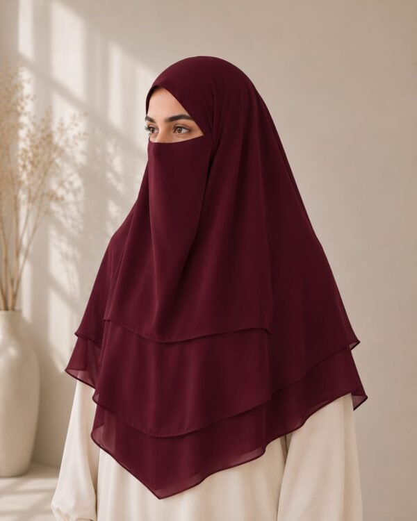 Maroon Khimar