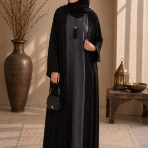 Noir Eclipse Abaya
