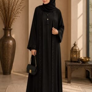Noir Radiance Abaya