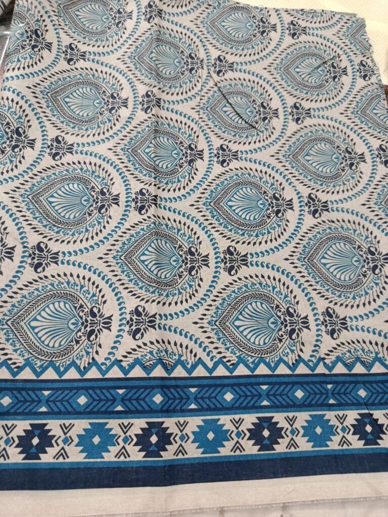 Tawakkal Blue Leaves Lawn Suit