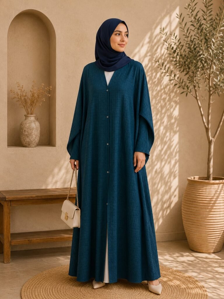 Midnight Chiffon Abaya
