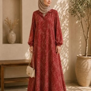 Ruby Stardust Abaya