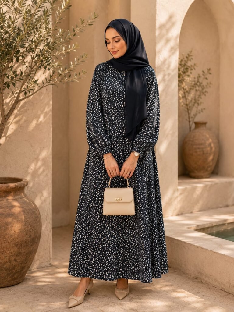 Green Leaves Abaya