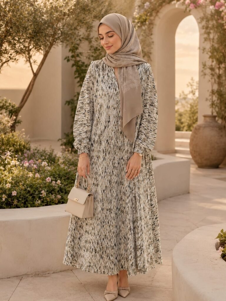 White Cheel Abaya