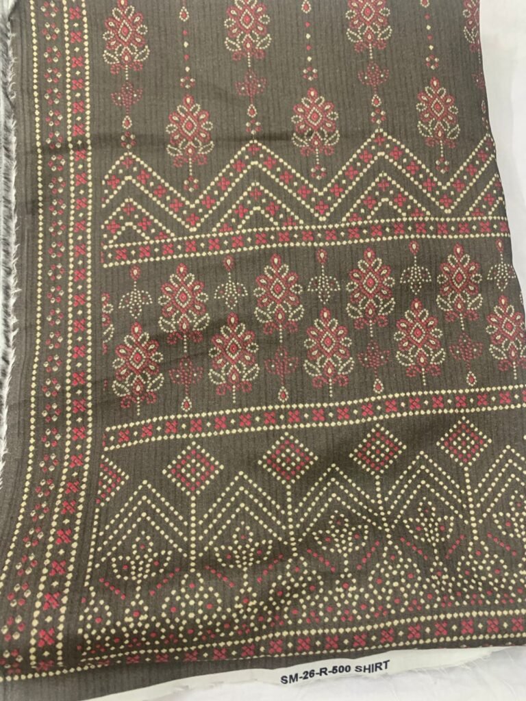 Bin Saeed Mocha Heritage Lawn Suit