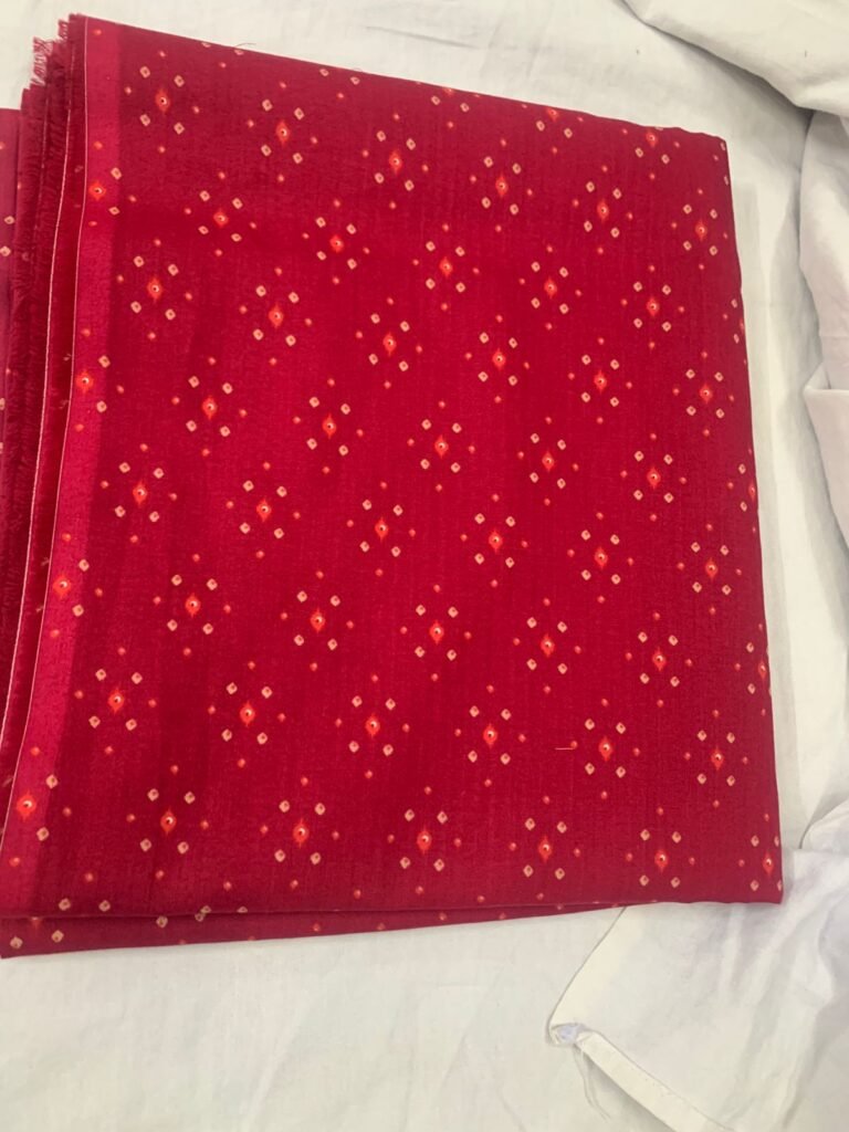 Bin Saeed Red Lawn Suit
