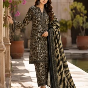 Bin Saeed Cheetah Lawn Suit