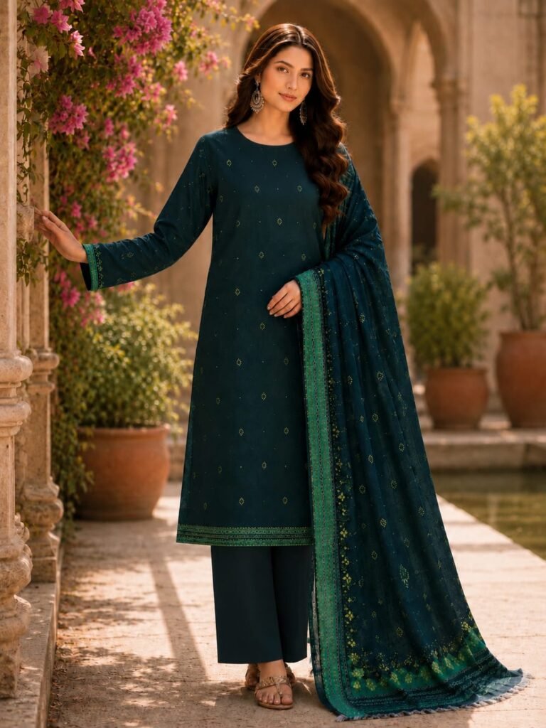 Bin Saeed Green Lawn Suit