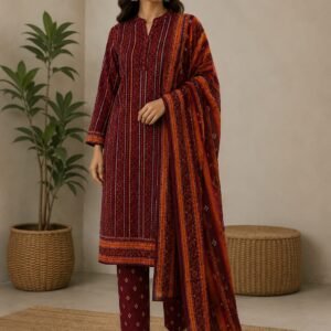 Bin Saeed Rose Lawn Suit
