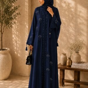 Midnight Ribbon Abaya