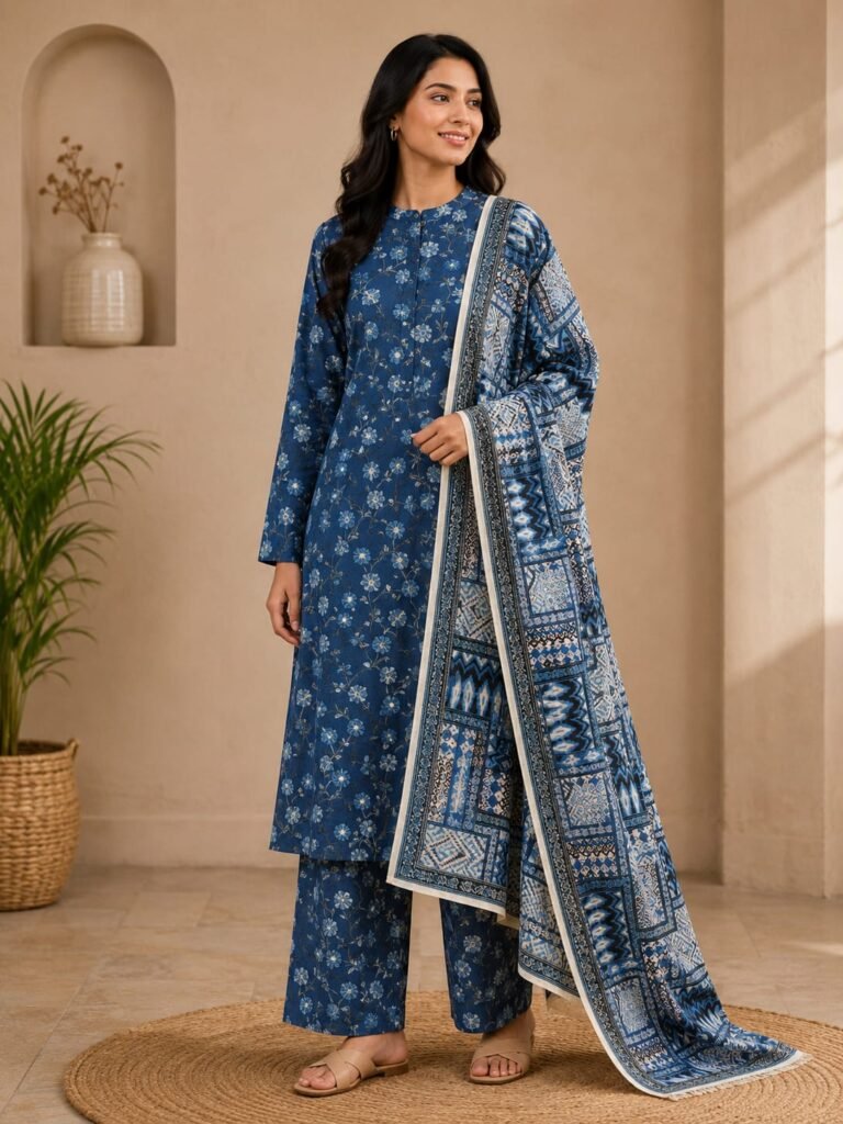 Tawakkal Azure Bloom Suit