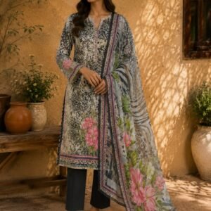 Bin Saeed Blush Bloom Suit