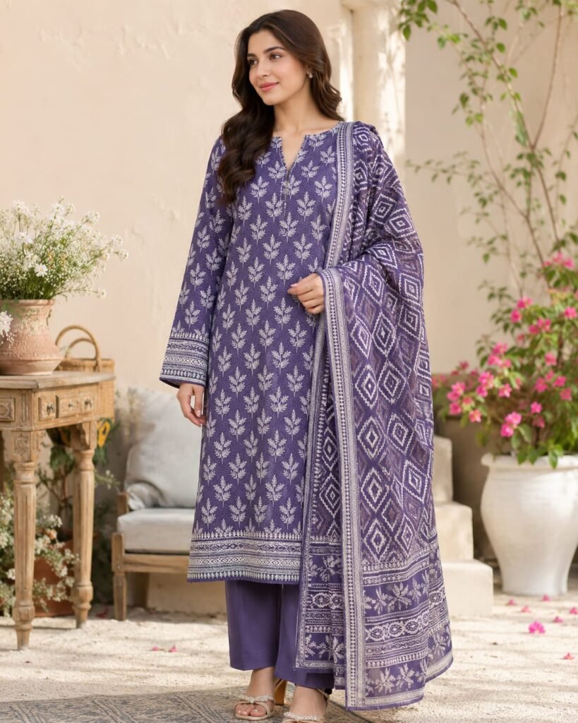 Bin Saeed Lavender Royale Suit