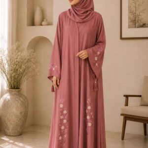 Blush Harmony Abaya