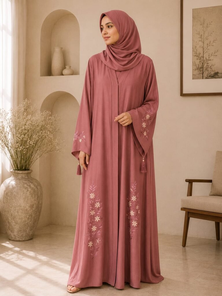 Blush Harmony Abaya