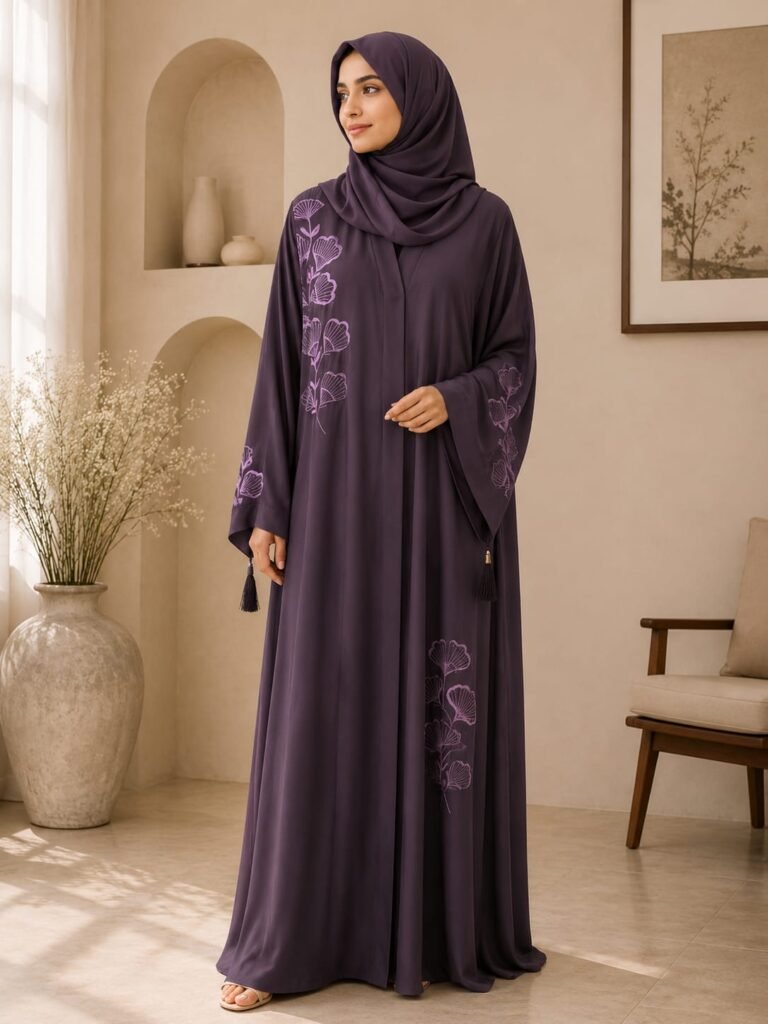 Twilight Bloom Abaya