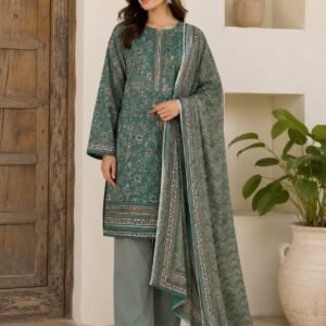 Bin Saeed Sage Mosaic Suit