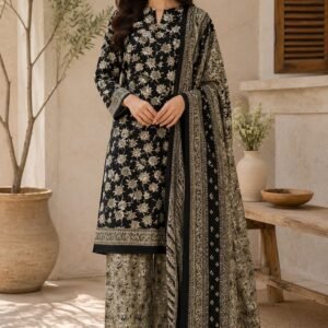 Bin Saeed Noir Fleur Suit